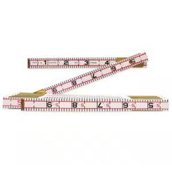 Crescent Lufkin 6 ft. x 5/8 in. Engineer's Scale Wood Rule Red End=Tools-235