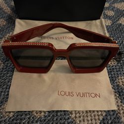 Authentic Louis Vuitton 1.1 Millionaire Sunglasses- Red