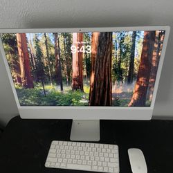 2021 iMac 24” All In One 8gb Ram 256 Gb Storage Fast And Great Computer 