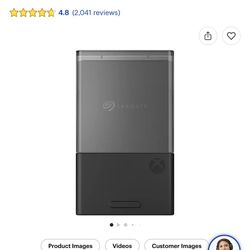 Seagate - 2TB Storage Expansion Card for Xbox Series X|S Internal NVMe SSD - Black