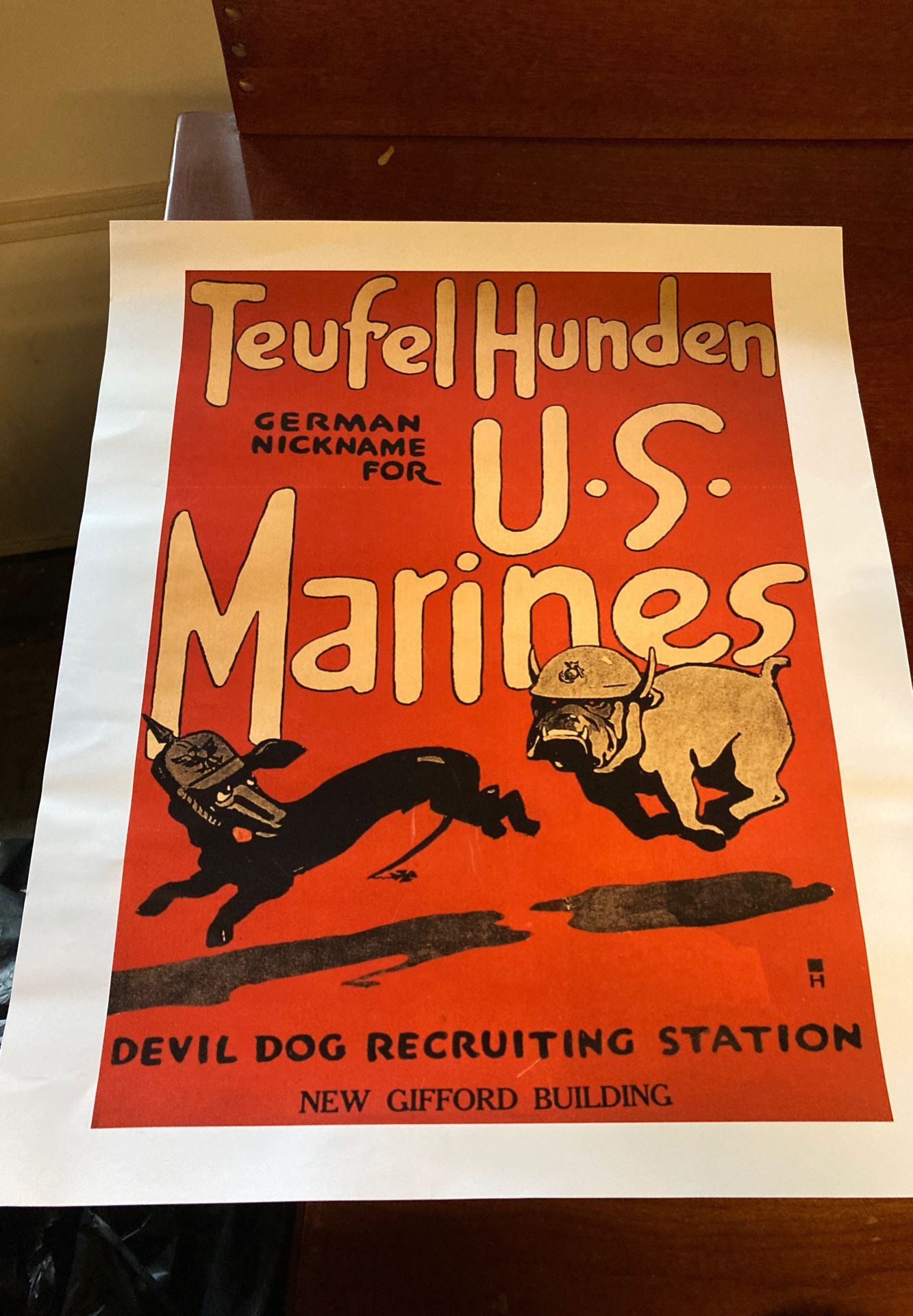 USMC Poster ( price totally negotiable 👌🏻)