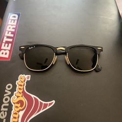 Ray Ban Clubmaster Polarized Black Gold RB3507