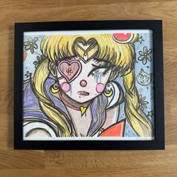 Framed Art Prints Punk Goth Pastel Cute Abstract