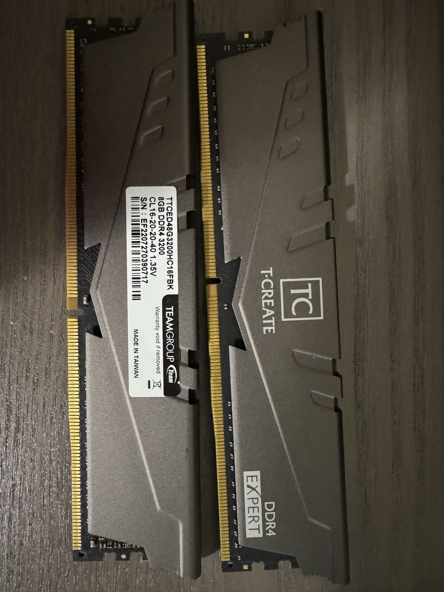 DDr4 16gb (8x2) 3200mhz ram