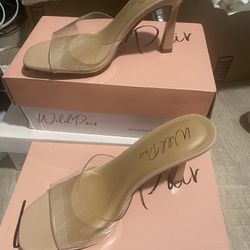 *NEW* Clear Vinyl Heels