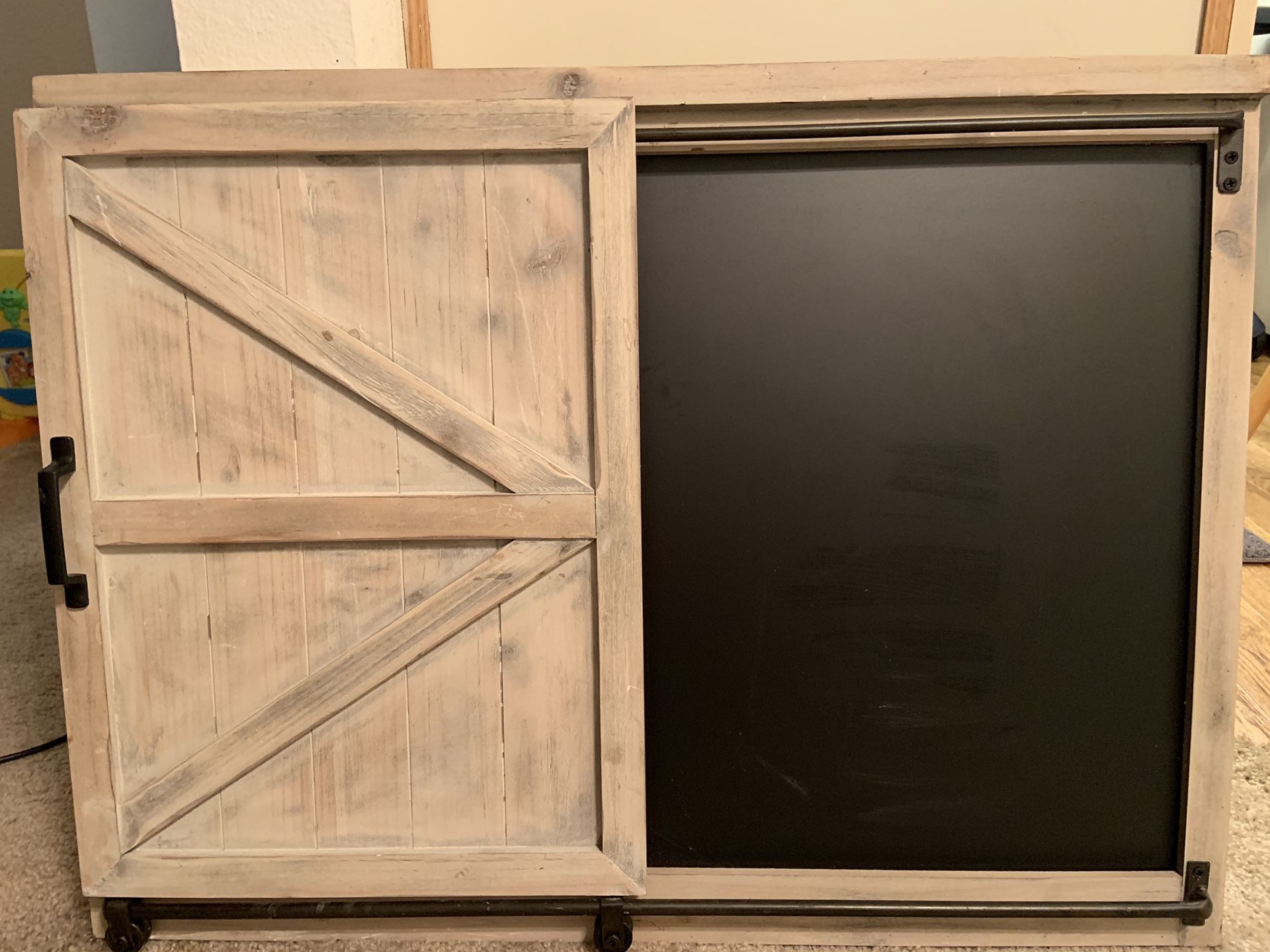 Barn Door Chalkboard Wall Decor