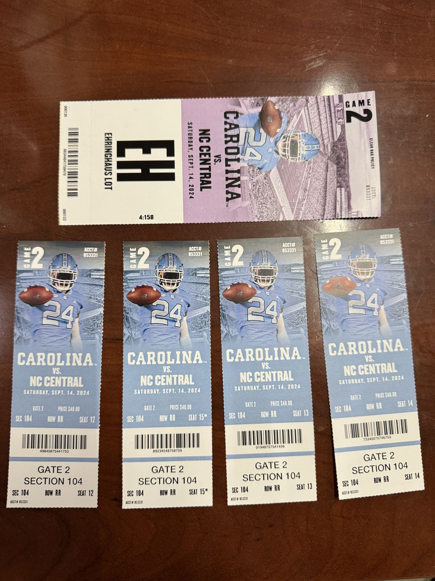 UNC TICKETS OBO (WILL SELL SINGULAR IF NEEDED)