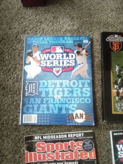 Giants world series magazines