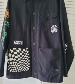 Vans Black Chore Coat with Patches ( medium )