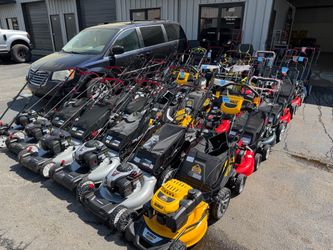 Blowout sales on lawnmowers