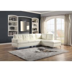 White Sectional Available On Sale $989