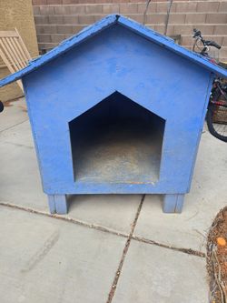 Wooden dog house