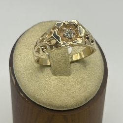Men’s Nugget Ring Set With A Diamond 