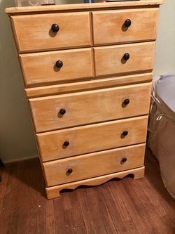 Tan brown dresser