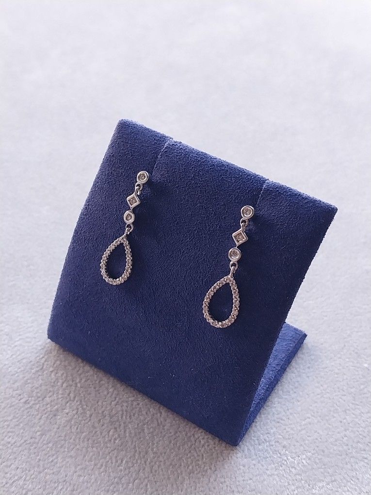 14k Gold Diamond Earrings Wedding