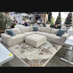 Paige 6-piece Modular Fabric Sectional 