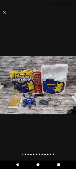 Pokemon  
Special edition Nintendo 64 console 
