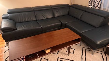 Nicoletti Nadine 2 piece sectional Petrol color