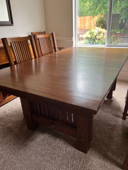 Trestle Table with matching buffet