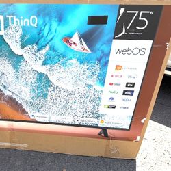 75 Lg Tv Smart 4k HDTV 6 Month Warranty Free Delivery 