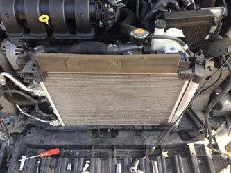 Nissan condenser and radiator and fan complete set
