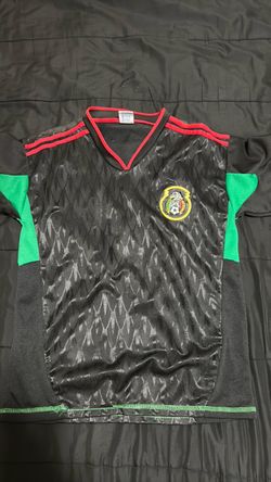 Mexico Soccer Jersey Black Green Red