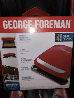 George Foreman 4 Serving Removable Plate Grill & Panini Press