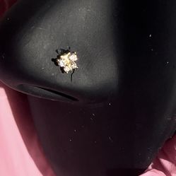 Cz Butterfly Piercing Gold