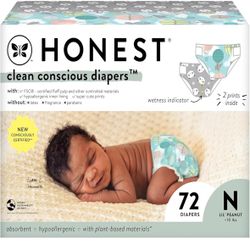 The Honest Company Clean Conscious Diapers Size Newborn 72 Count Plant Based