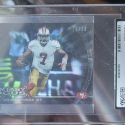 2014 Topps Chrome Mini Fantasy Focus Refractor Colin Kaepernick /50 CGC AUTH