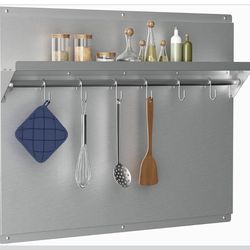 Range Backsplash with Shelf