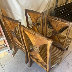 Wood Chairs 4 Pieces 