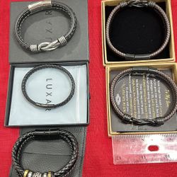 Men Leather Bracelets 