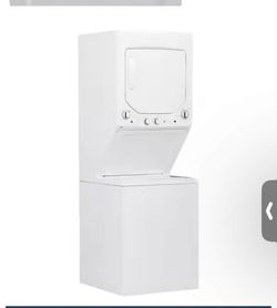 GE Unitized Spacemaker® 2.3 cu. ft. Capacity Washer with Stainless Steel Basket and 4.4 cu. ft. Capacity Electric Dryer
