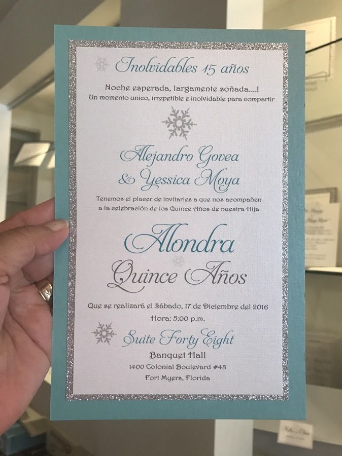 Quinceanera invitations