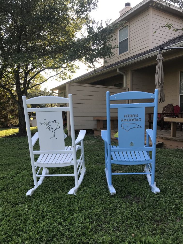 Wooden Rocking Chair Porch Rocker Classic Outdoor/Indoor