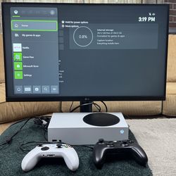 Xbox Series S + 27" LG 100Hz Gaming Monitor Bundle - Like New