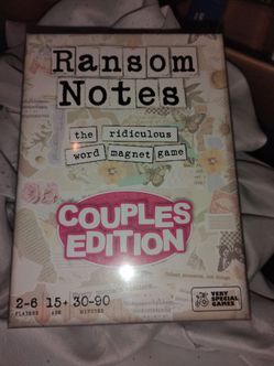 Ransom Notes Couples Edition Board Game
