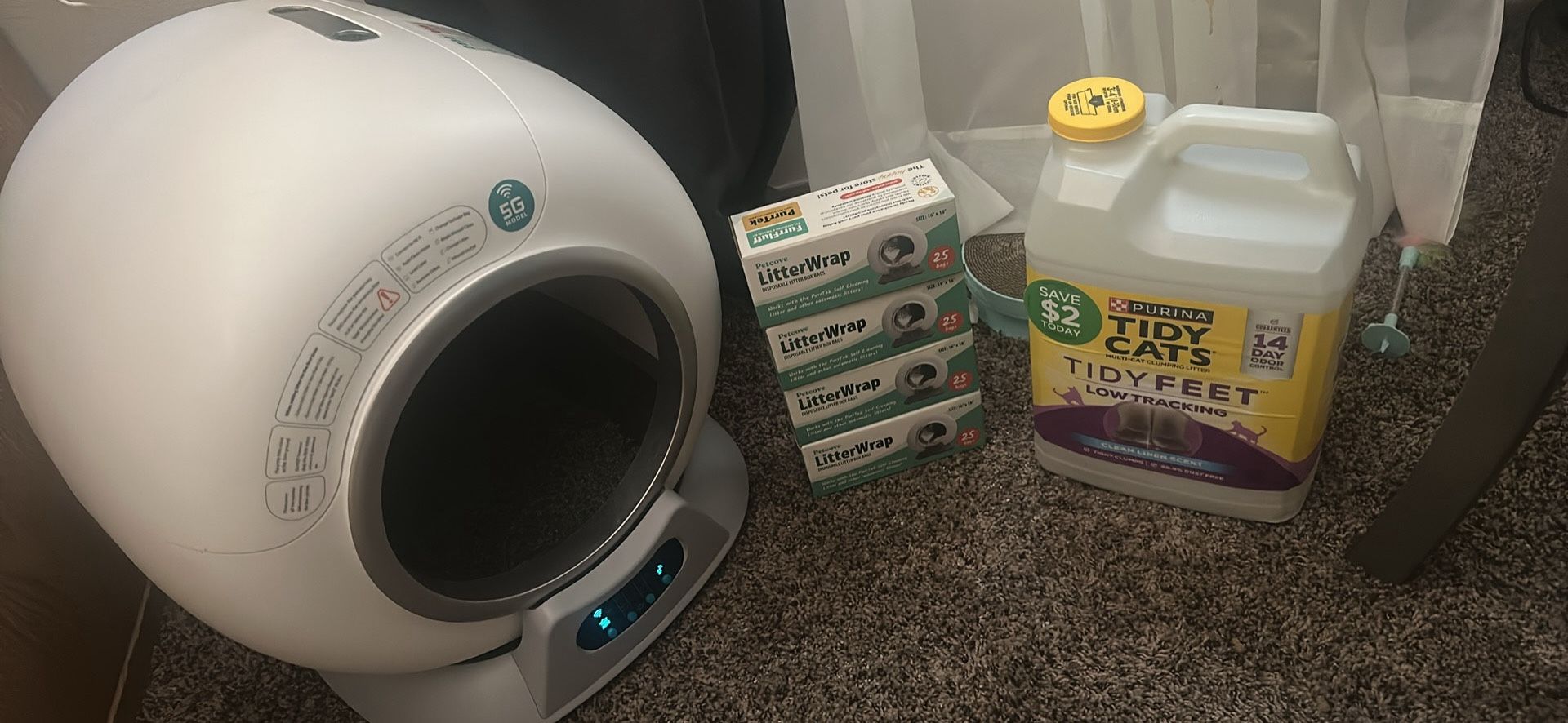 Petcove Robot Litter Box/litter Bags/cat Litter