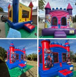 Inflatable Bounce House Castle Lot of 3