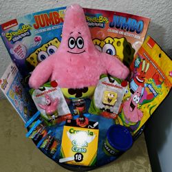 SPONGEBOB GIFT BASKET. ( PICK UP IN MODESTO)