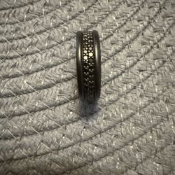 David Yurman Black Diamond Ring 2bands 