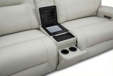 Atlas Fog Zero Gravity Power Reclining Sofa w/ Fridge