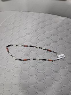 STERLING SILVER NATURAL JADE MULTI COLORED NECKLACE