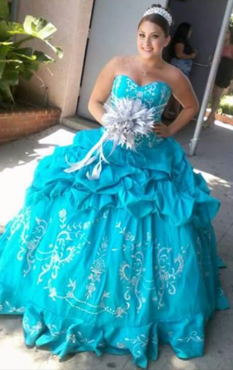 QUINCEANERA/SWEET 16 DESIGNER DRESS(BY: ADAN TERRIQUEZ)AKA WAS J. RIVERA'S STAGE WARDROBE DESIGNER P