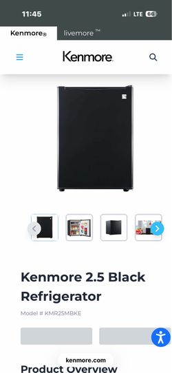 KENMORE 2.5 cu MINI FRIDGE BRAND NEW IN THE BOX