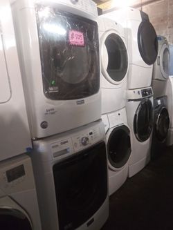MAYTAG front load washer and dryer set working perfectly