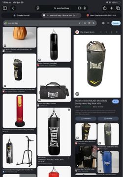 Heavy bag for boxing