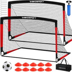 Kids Soccer Goals for Backyard Set, 2 -NEW (3024/15)