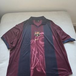 Travis Scott x Nike x FC Barcelona Retro 2000/01 Home Skeleton Jersey
